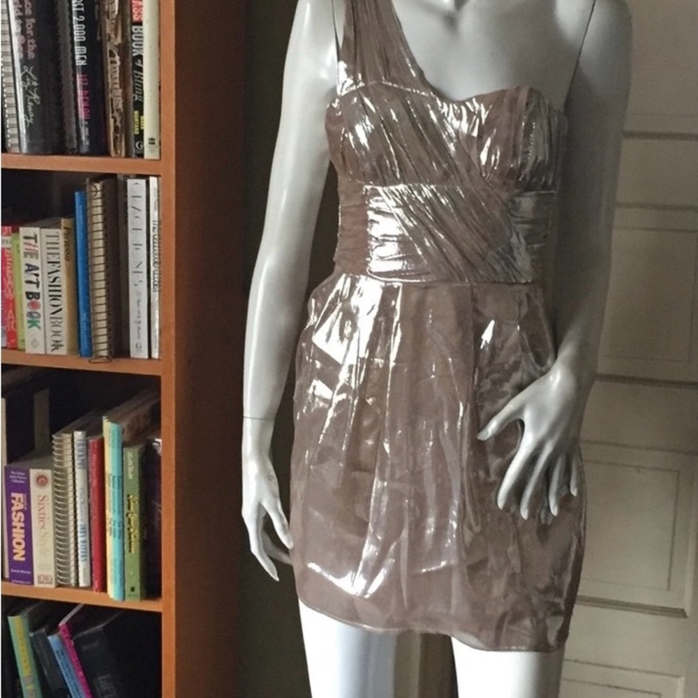 H&M silk metallic